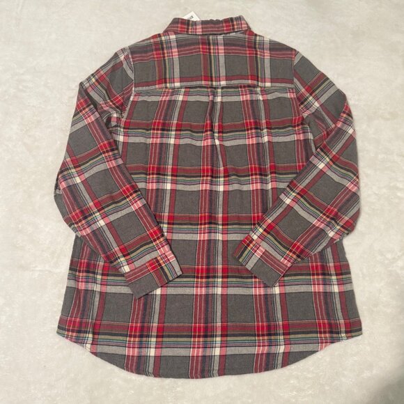 Marine Layer Viola LS relaxed rainbow Plaid Button-Up Long-Sleeve Shirt medium - Picture 4 of 14